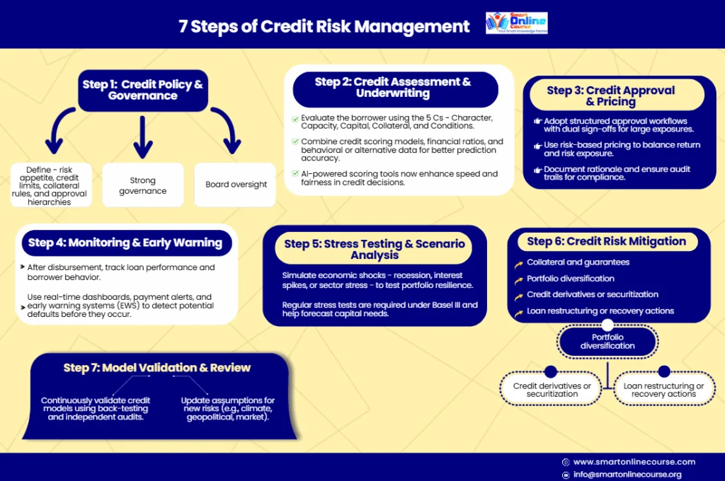 7 steps of credit risk management